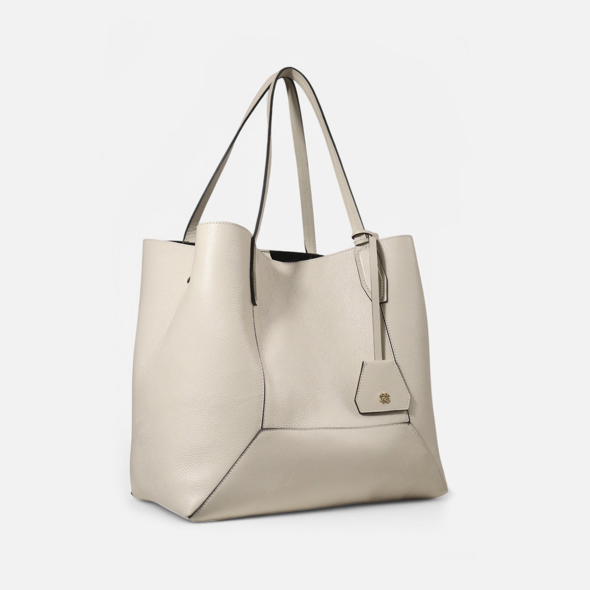 Bolsa Nanda G em Couro Off White