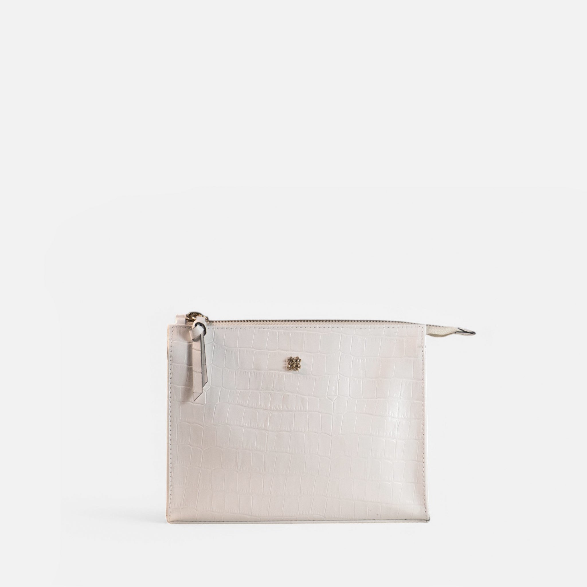 Necessaire Lola M Croco Branco