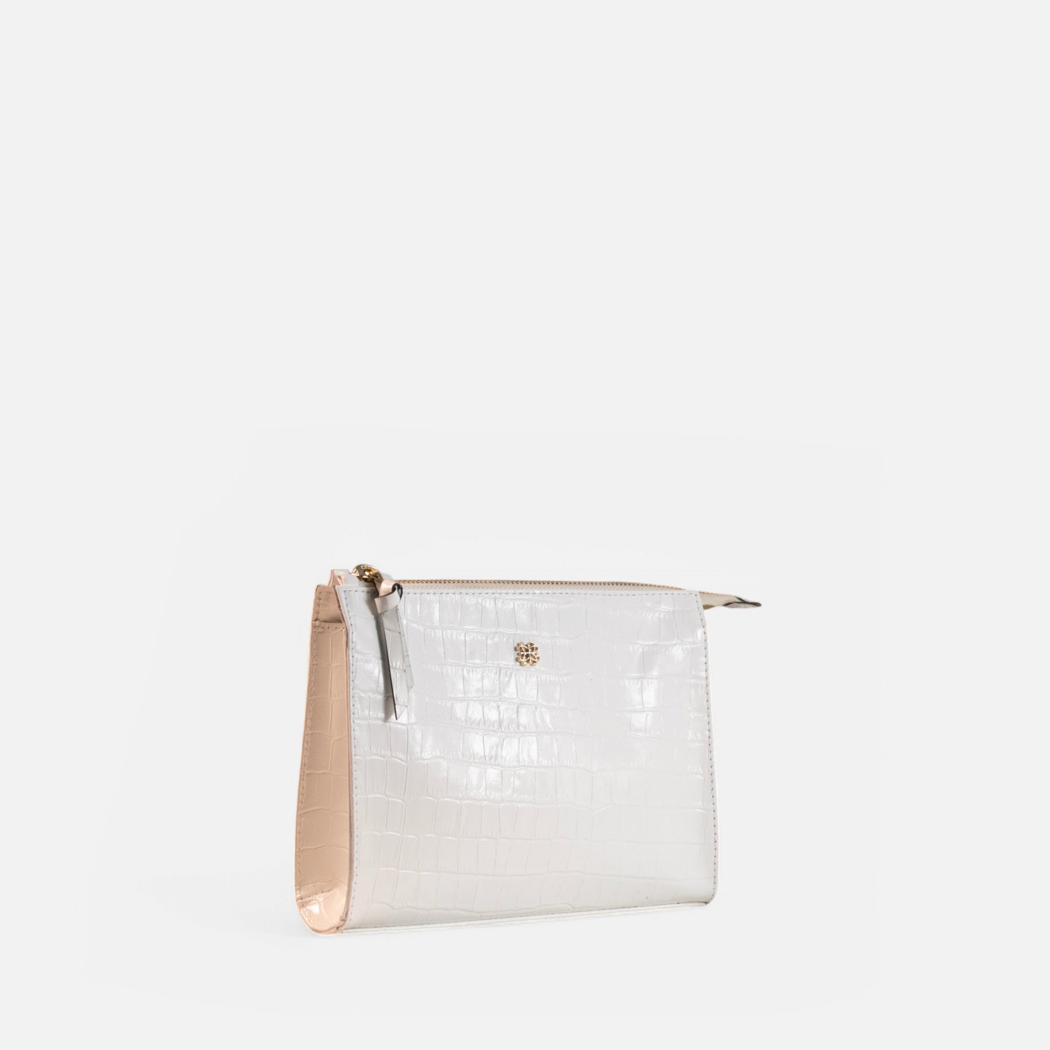 Necessaire Lola M Croco Branco