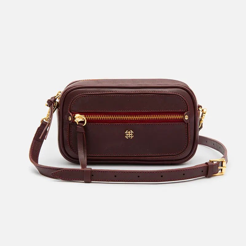 Pochete New Due em Couro Cabernet - Balaia