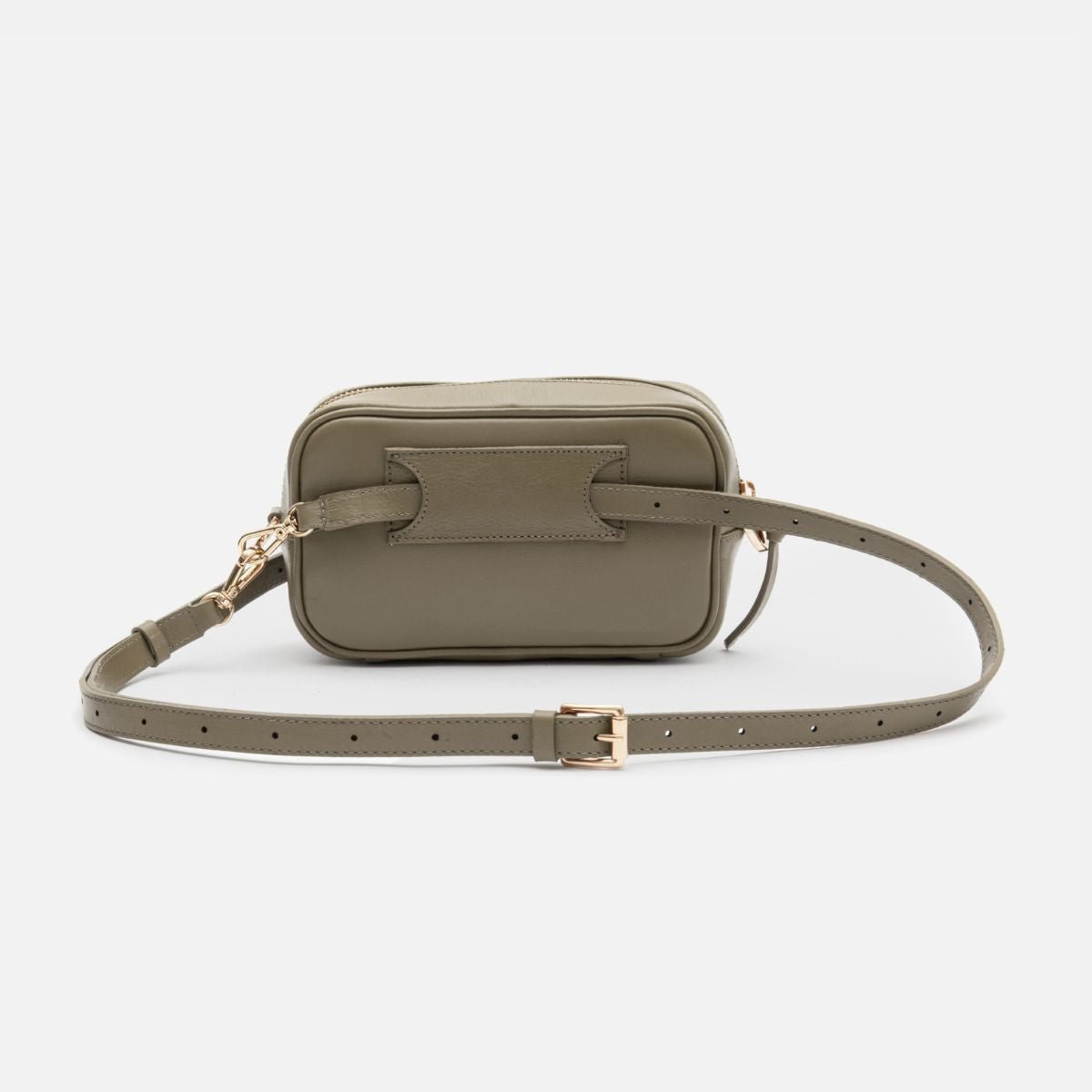 Pochete New Due em Couro Khaki - Balaia