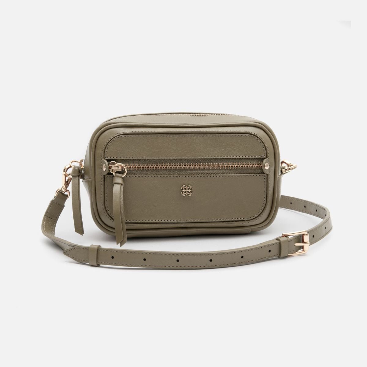 Pochete New Due em Couro Khaki - Balaia