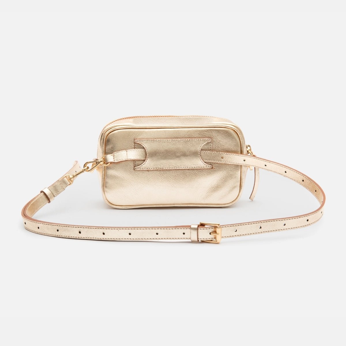 Pochete New Due em Couro Ouro Light - Balaia