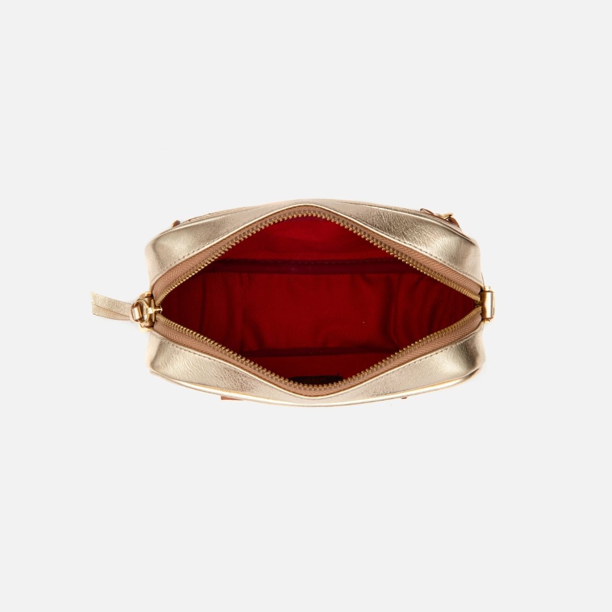 Pochete New Due em Couro Ouro Light - Balaia