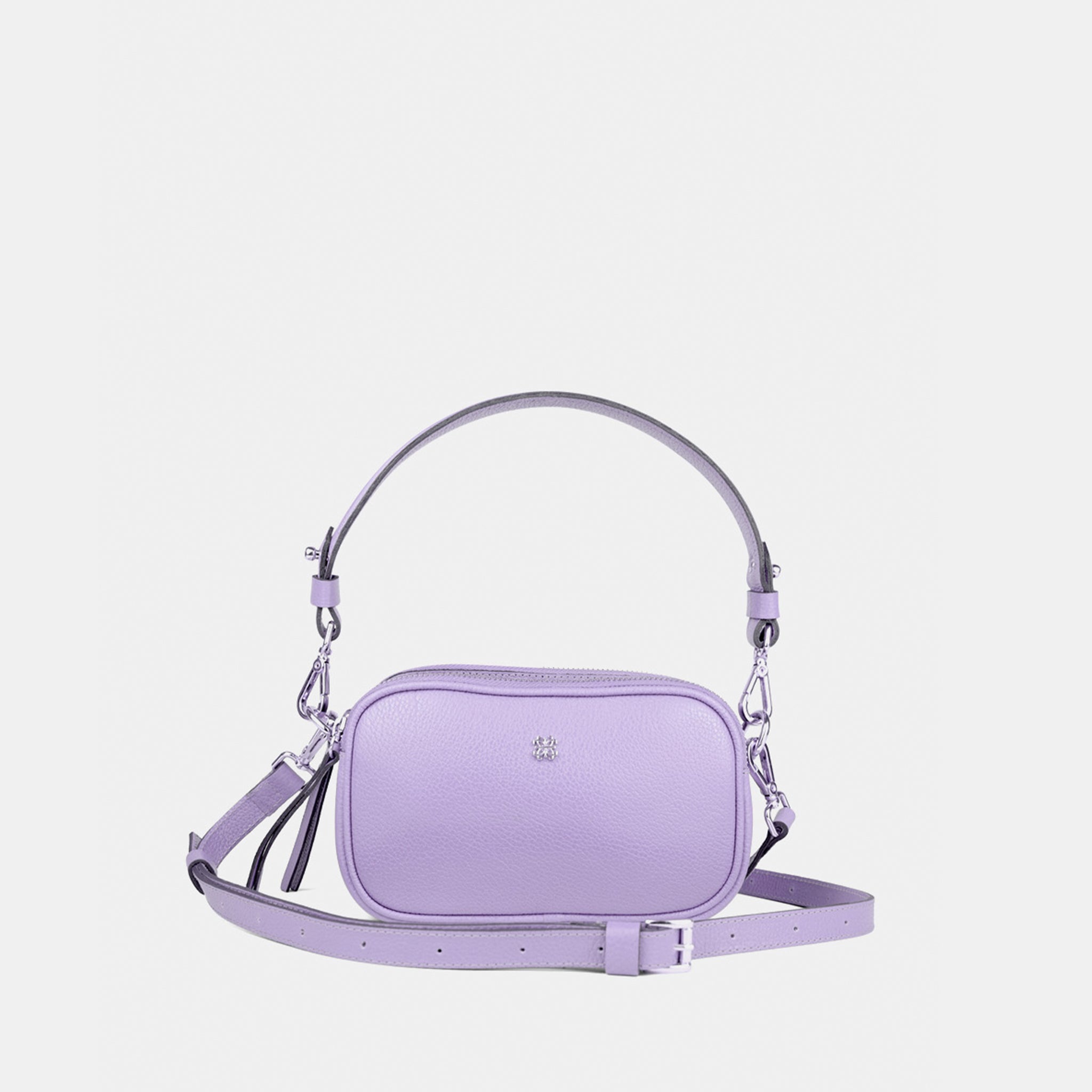 Pochete Milla em Couro Lavanda