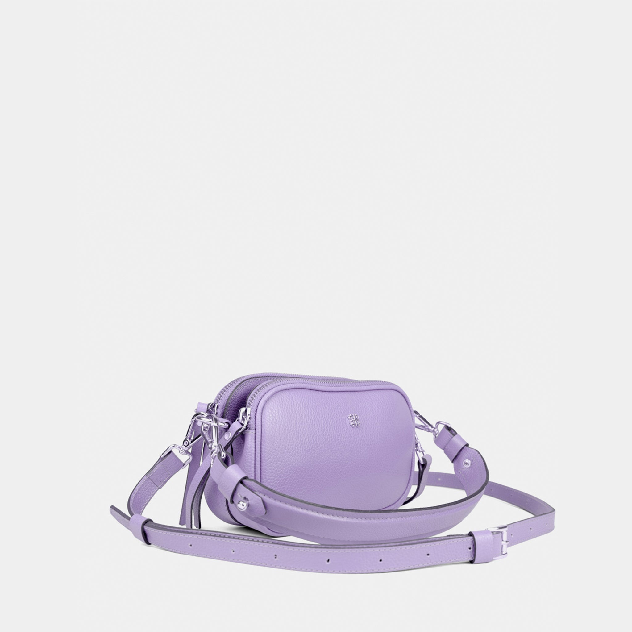 Pochete Milla em Couro Lavanda
