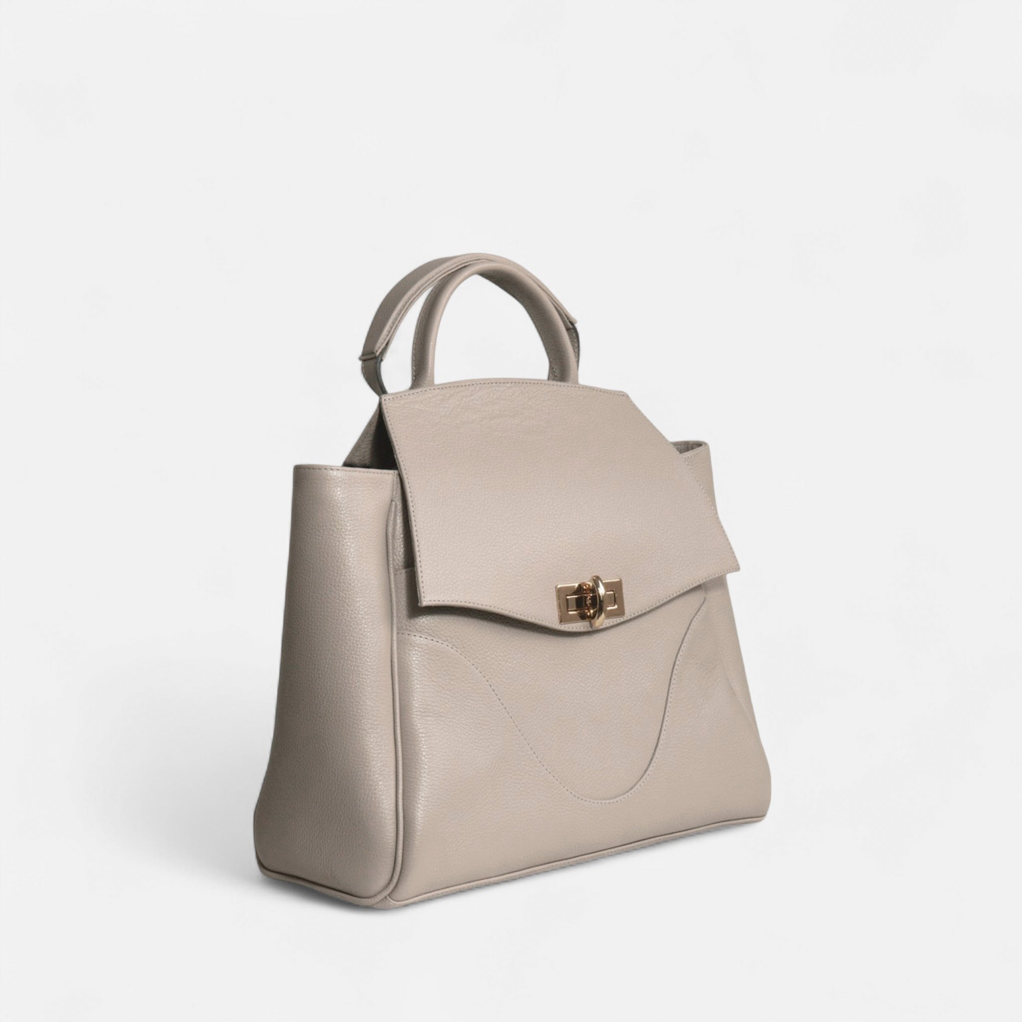 Mochila Rebeca G em Couro Ash